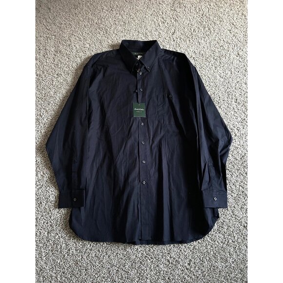 Brooks Brothers Golf Mens XXL Button-Up Shirt Business Casual Navy - Picture 2 of 10